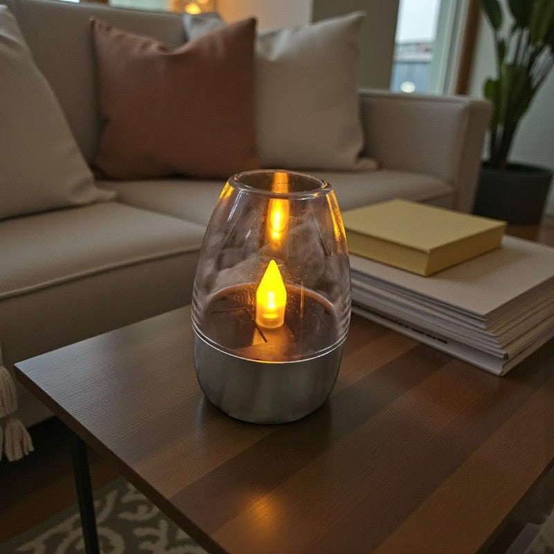 Art Deco Solar-LED-Außenlampe Wasserdicht Beleuchtung inspiriert vom Weinglas