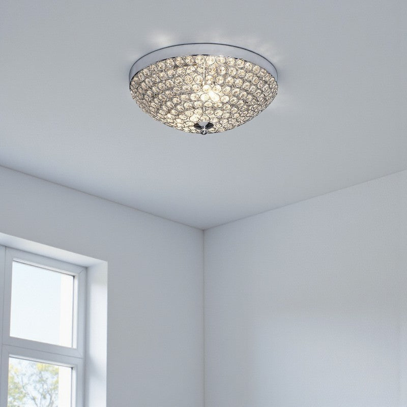 Kristall-Deckenleuchte Aufsatzmontage für Wohnzimmer elegante Beleuchtung