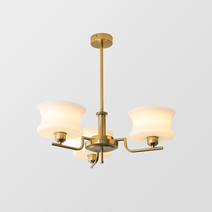 Claria - Klassischer Kronleuchter Gold & Glas