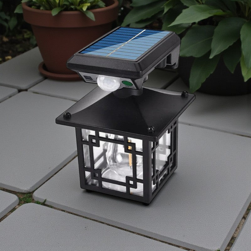 LED Wandlicht mit Bewegungssensor und Solarenergie