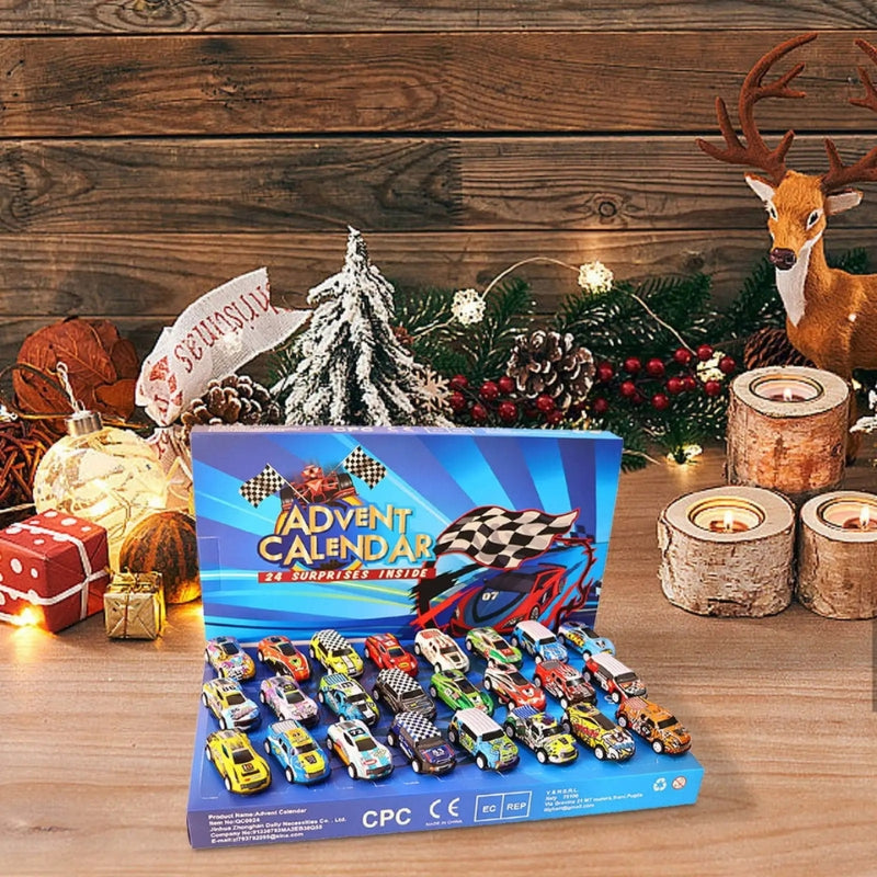 Motormas - Adventskalender mit Mini-Spielzeugautos