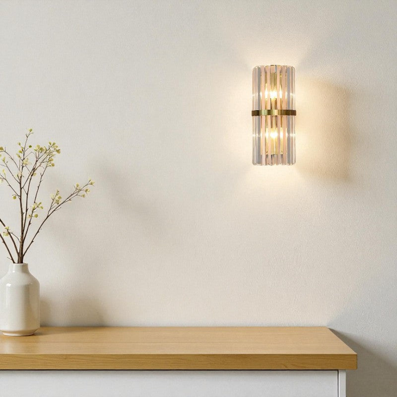 Wandleuchte mit geflochtenem Design und Wandmontage