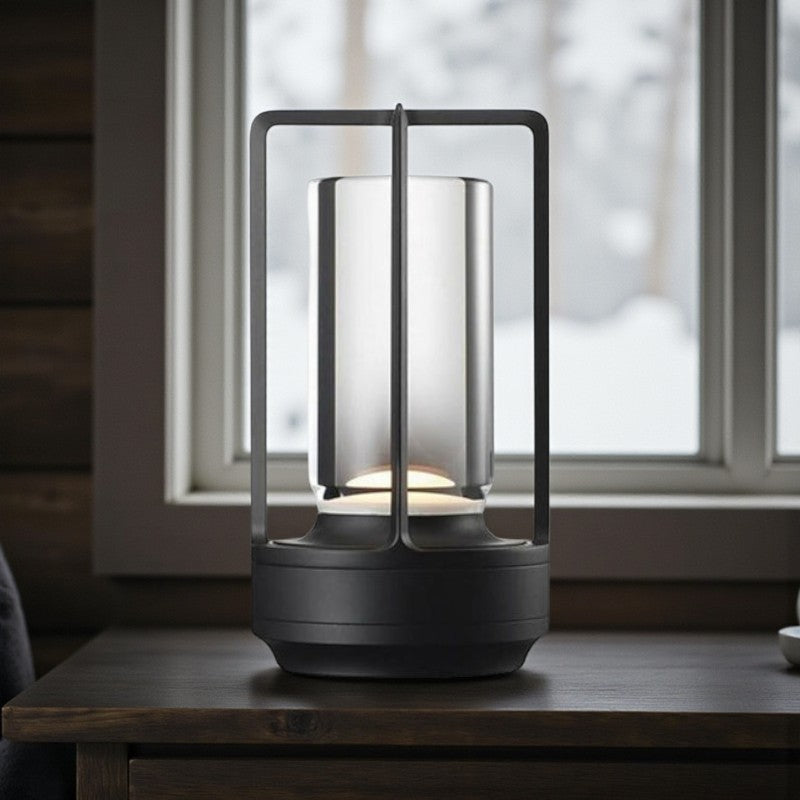 Kabellose LED-Schreibtischlampe mit Vintage-Charme