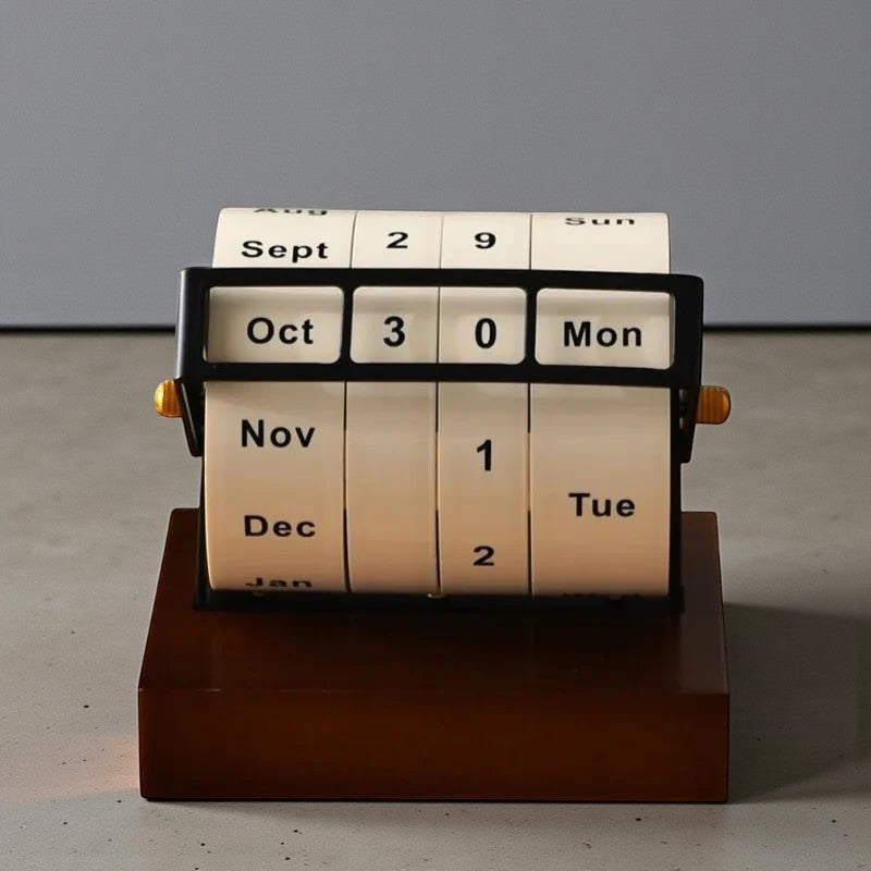 Drehbarer Ewiger Kalender für den Tisch