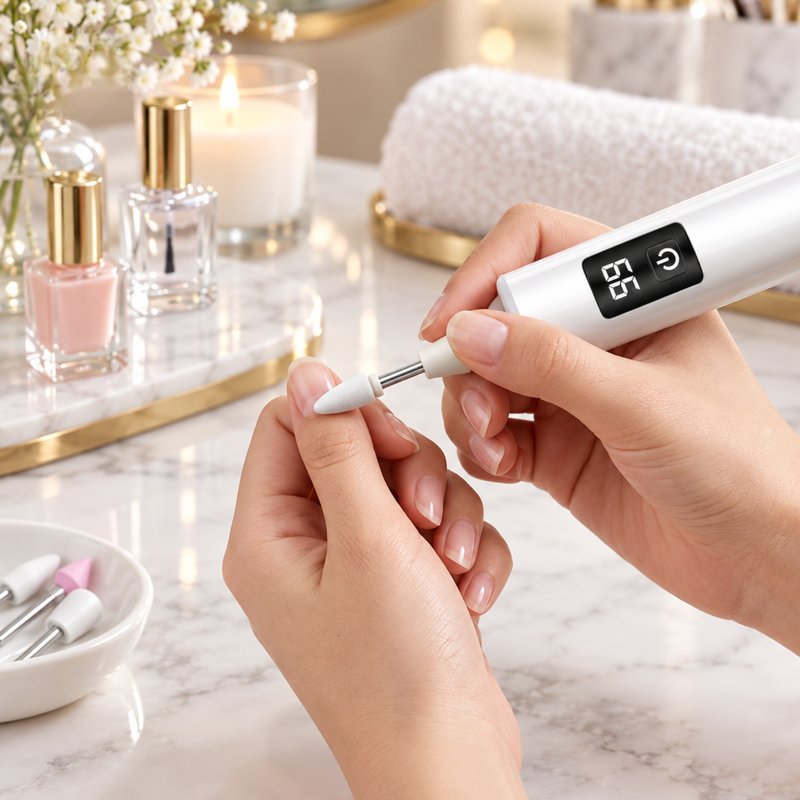 NailVero - Elektrische Nagelfeile mit Einstellbarer Geschwindigkeit