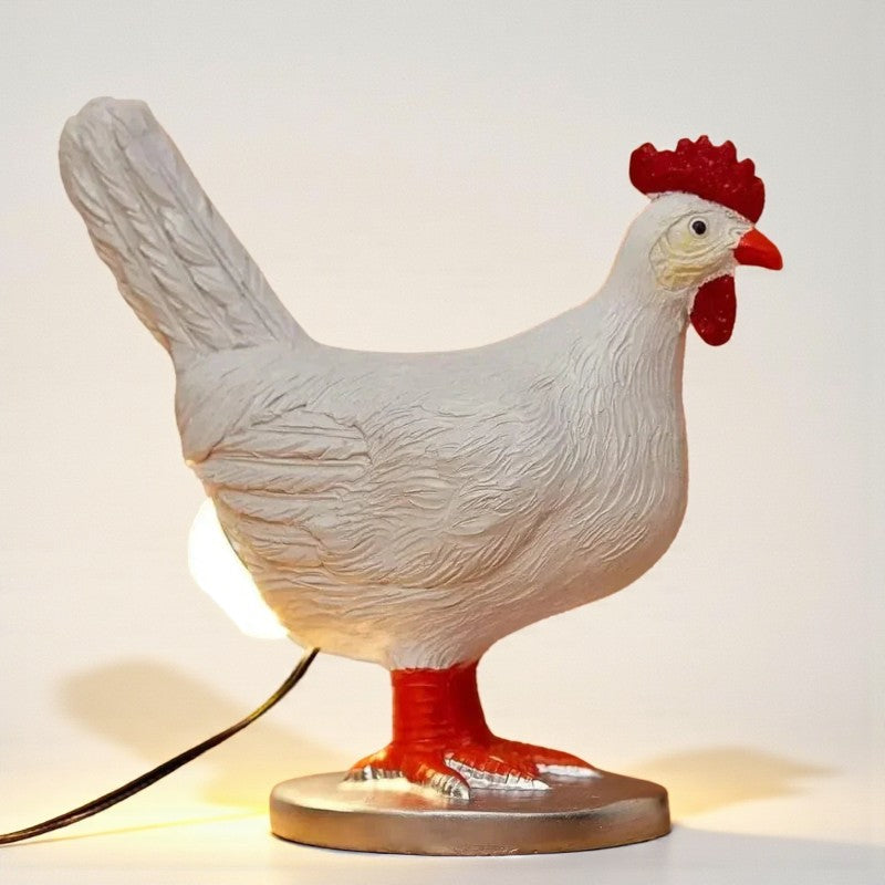 Rustikale Hühnerlampe für warmes Ambientelicht