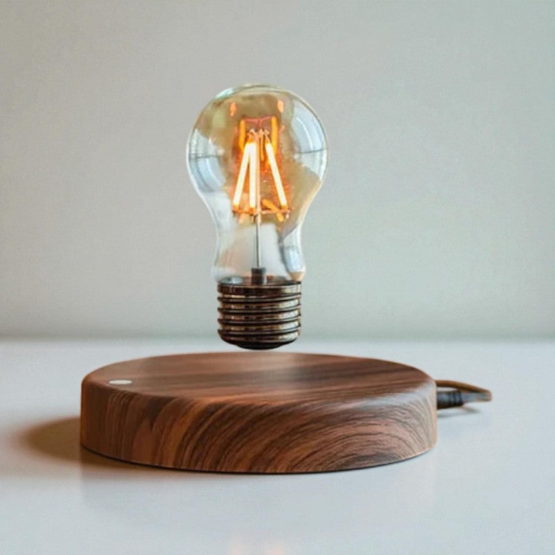 Stilvolle Lampe mit schwebender Glühbirne für einzigartiges Dekor und moderne Innenräume