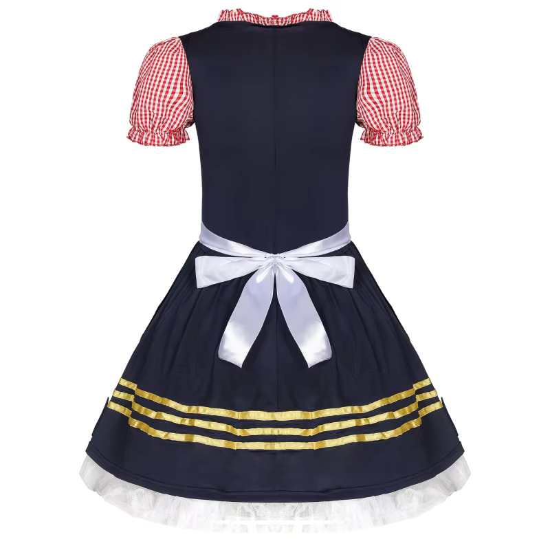 Damen-Dirndl mit hohem Ausschnitt