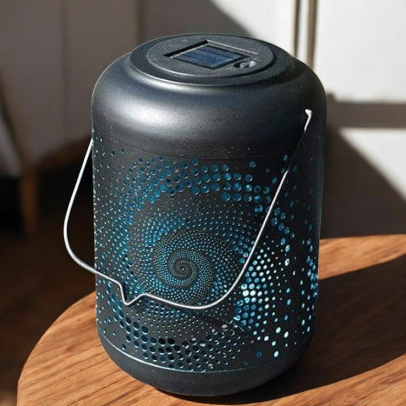 LED-Solar-Hängelampe mit Griff für tragbare und umweltfreundliche Außenbeleuchtung