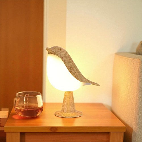 Tabora - Vogel-Lampe Tischleuchte mit warmem, blendfreiem