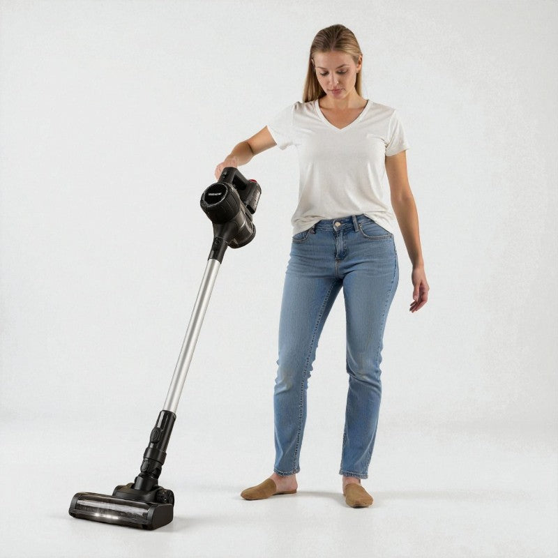6-in-1 kabelloser Staubsauger mit LED Bodenbürste