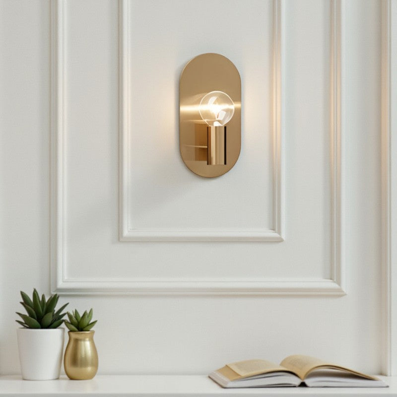 LED-Wandleuchte mit Kugeldesign und Plattenbasis