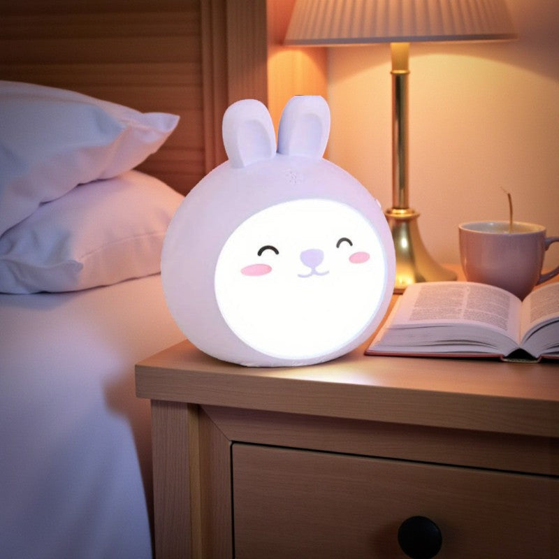 USB-wiederaufladbare LED-Nachtlampe mit niedlichem, kinderfreundlichem Design