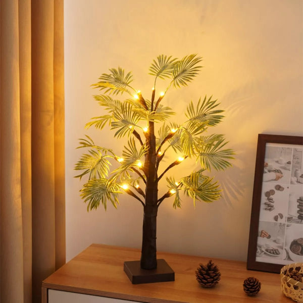 Nestor - Weihnachts-LED-Lichterkette mit Palmenblättern