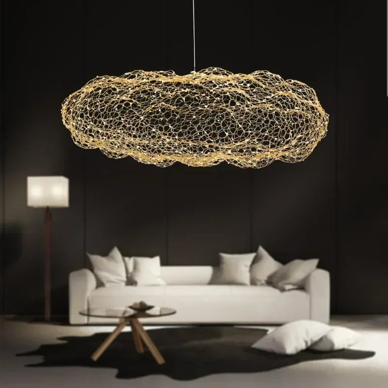 Dänische - Pendelleuchte Mesh Cloud aus Eisen