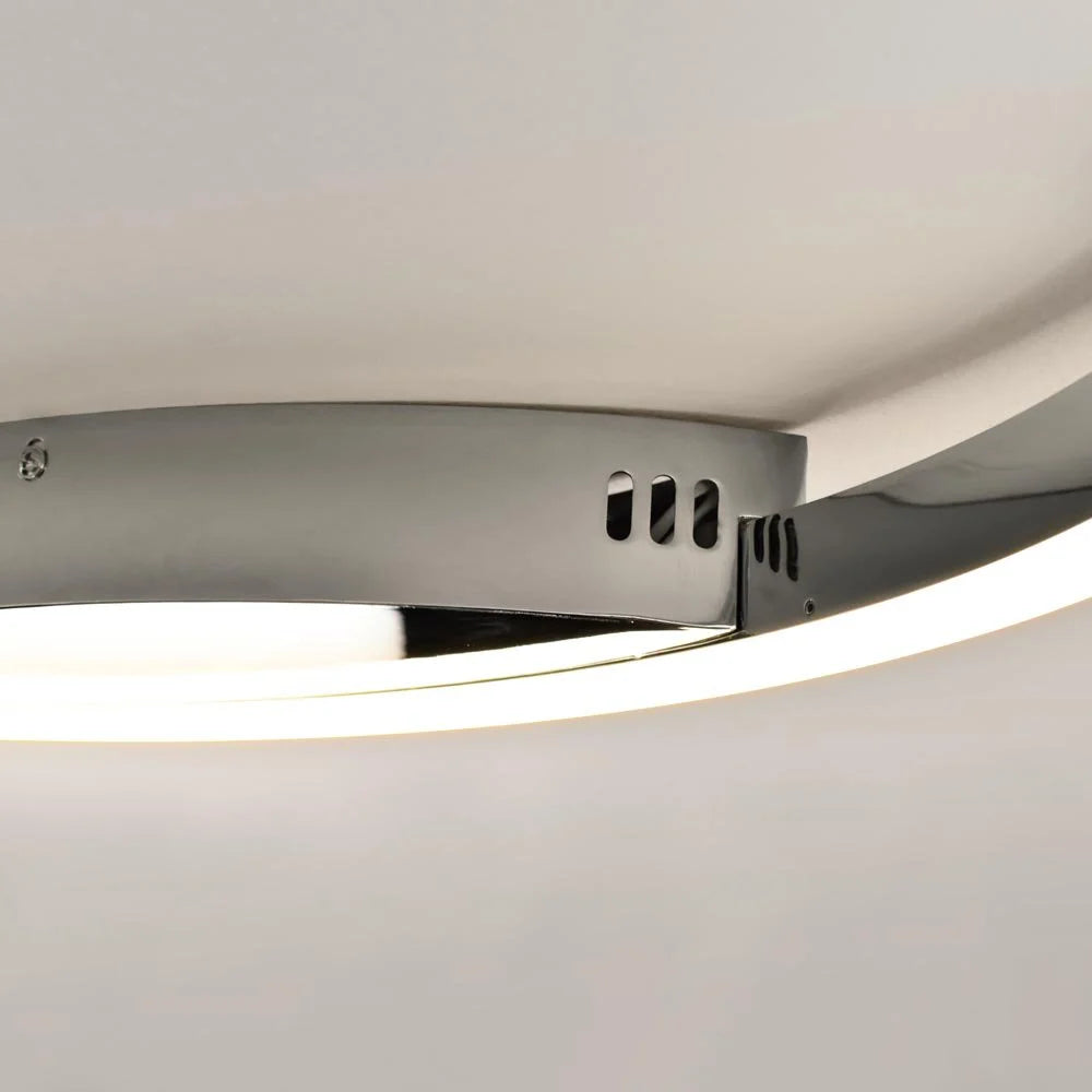 Skapetze - LED Ring 100 Wand- und Deckenleuchte, Chrom