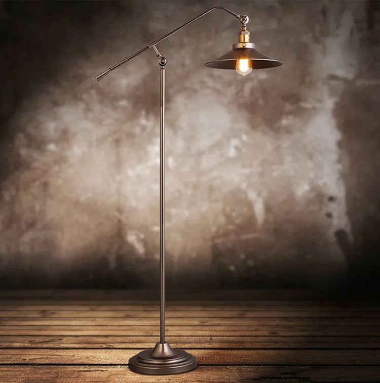 Stela - Retro-Stehlampe E27 mit LED-Leuchtmittel und