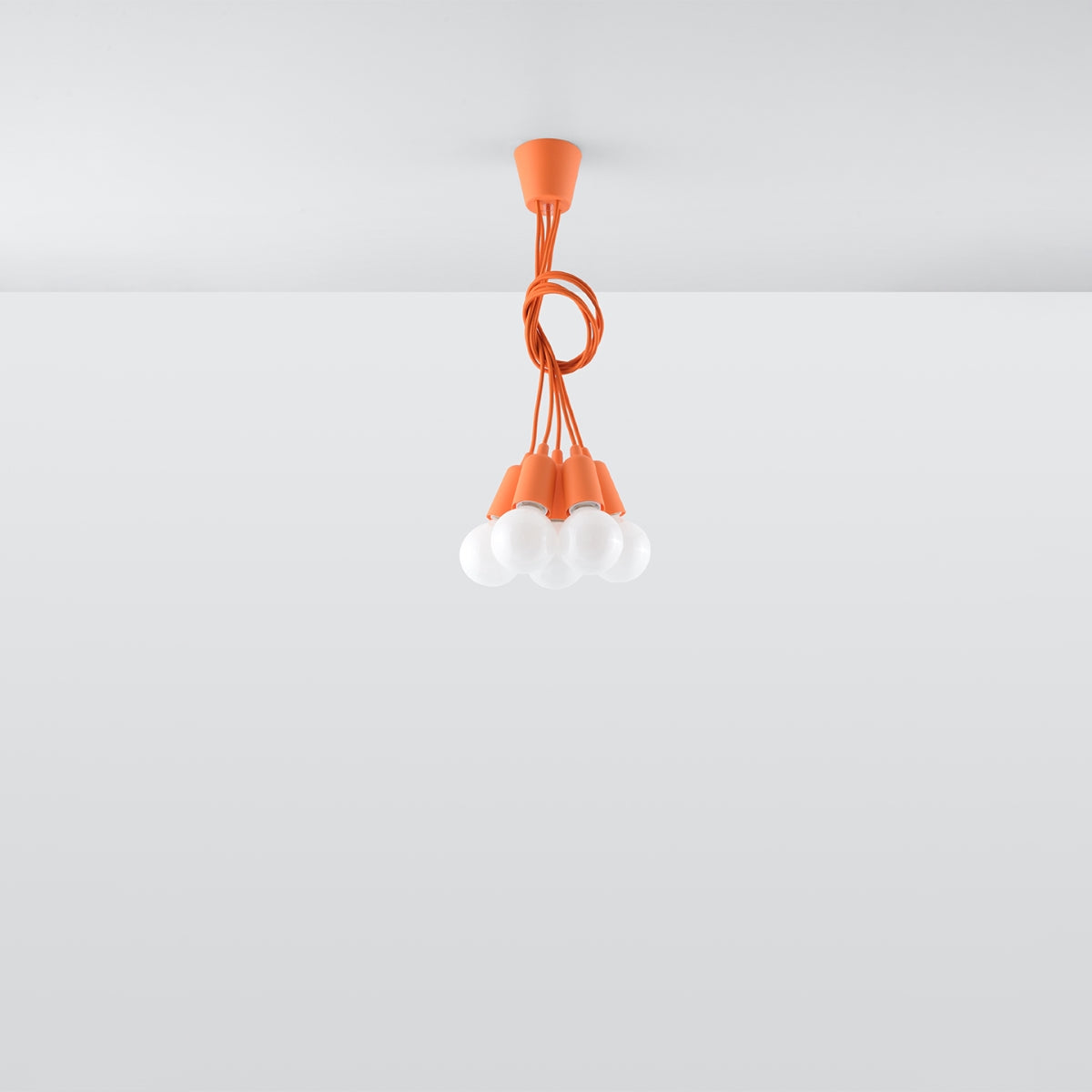 Aurela - Pendelleuchte E27, 5-flammig, orange