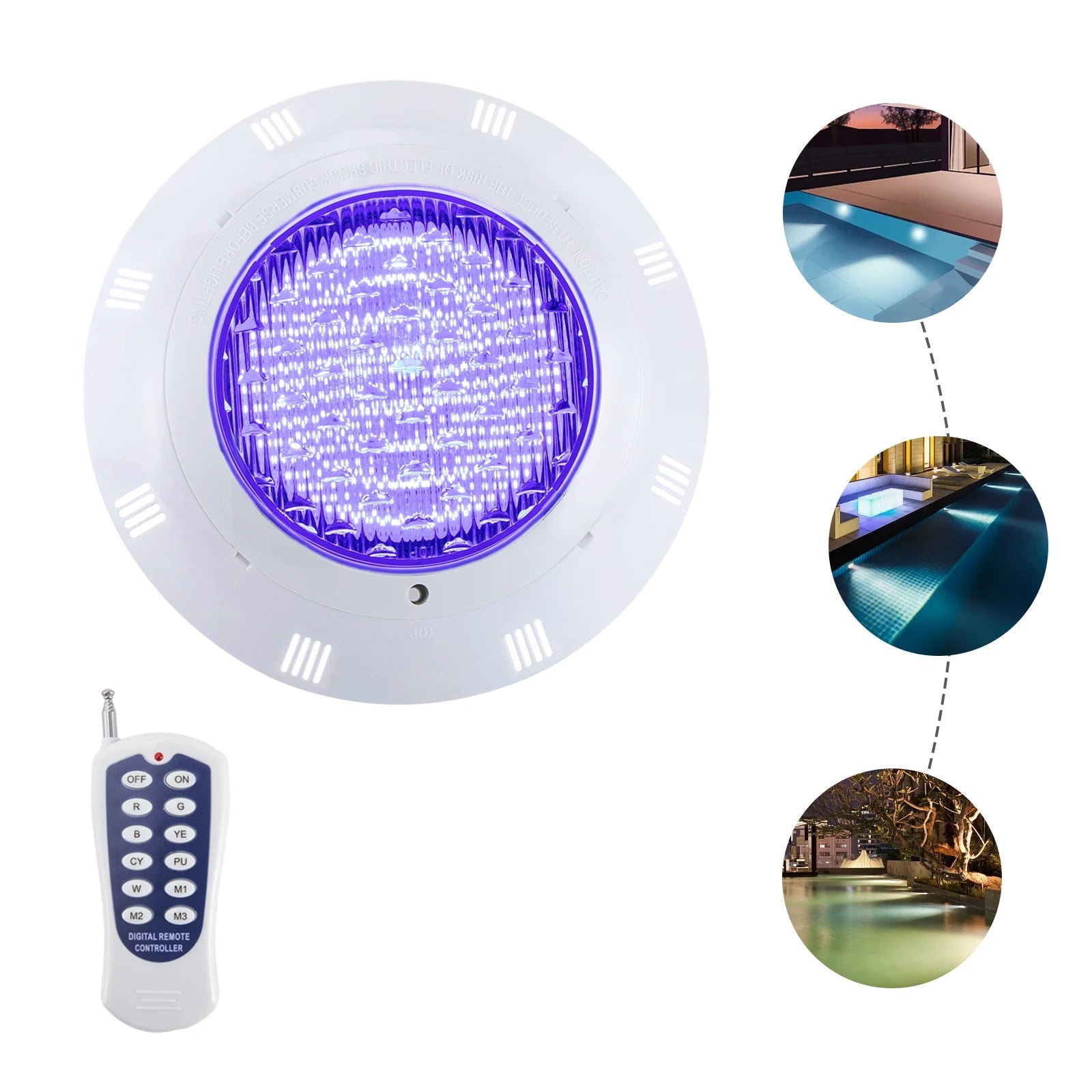 Serenia - IP68 RGB-LED-Poolleuchte, 36 W, 360 LEDs