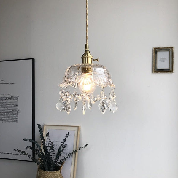 Rondea - Transparente Kristallglas-Pendelleuchte