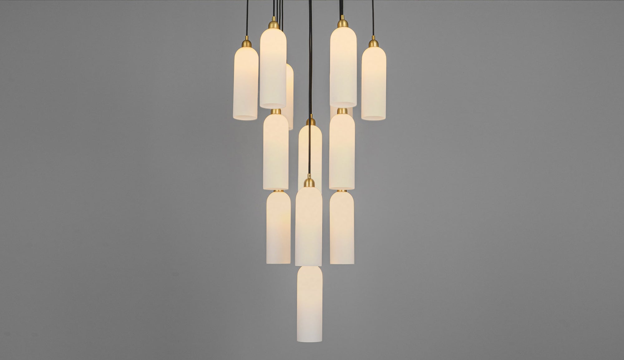 Metall/Glas - Cluster-Pendelleuchte, Metall/Glas
