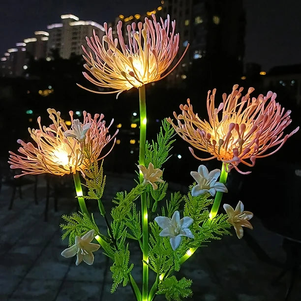 Via - Feenblumen-Gartenleuchte aus Edelstahl