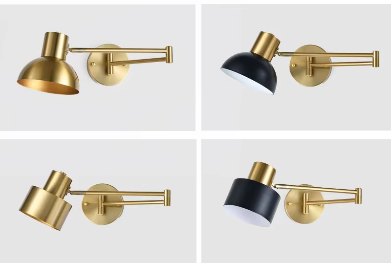Verstellbare - Wandleuchte mit langem Arm (E27) inkl. LED
