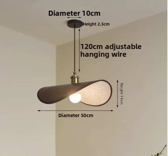 Solara - Wabi-Sabi-Strohhut-Hängeleuchte mit warmem Licht