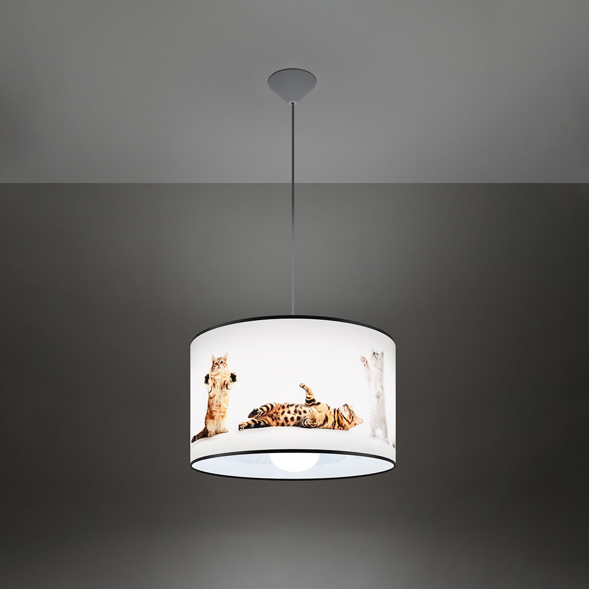 Halona - Kinderzimmer-Hängeleuchte, 40 cm, mehrfarbig mit