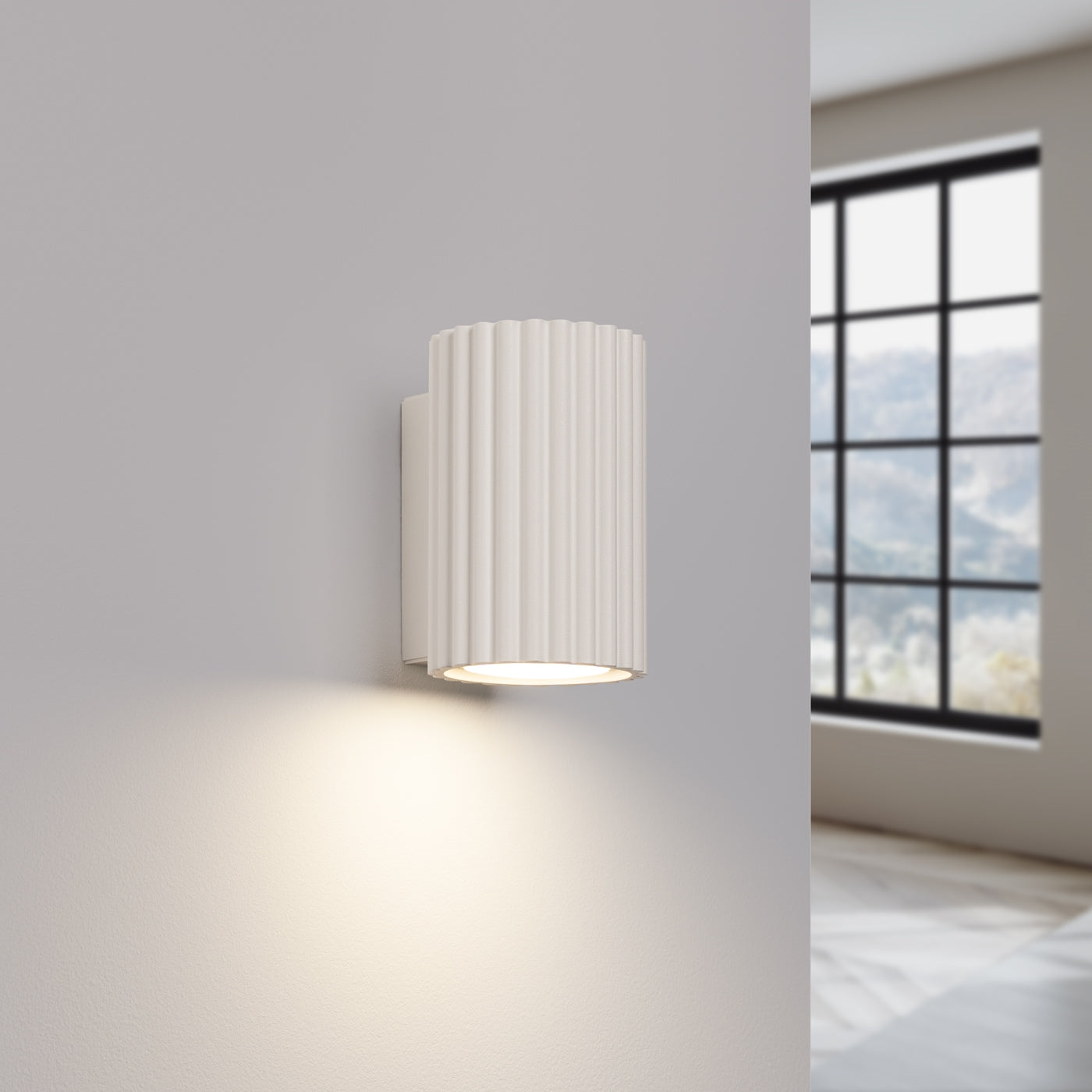Carbon - Wandleuchte Carbon 10 Beige aus Aluminium