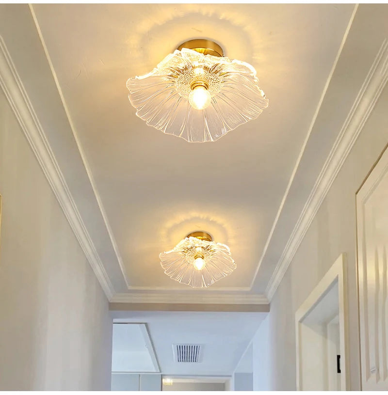 Celira - Art-Deco-Pendelleuchte aus Glas und Eisen