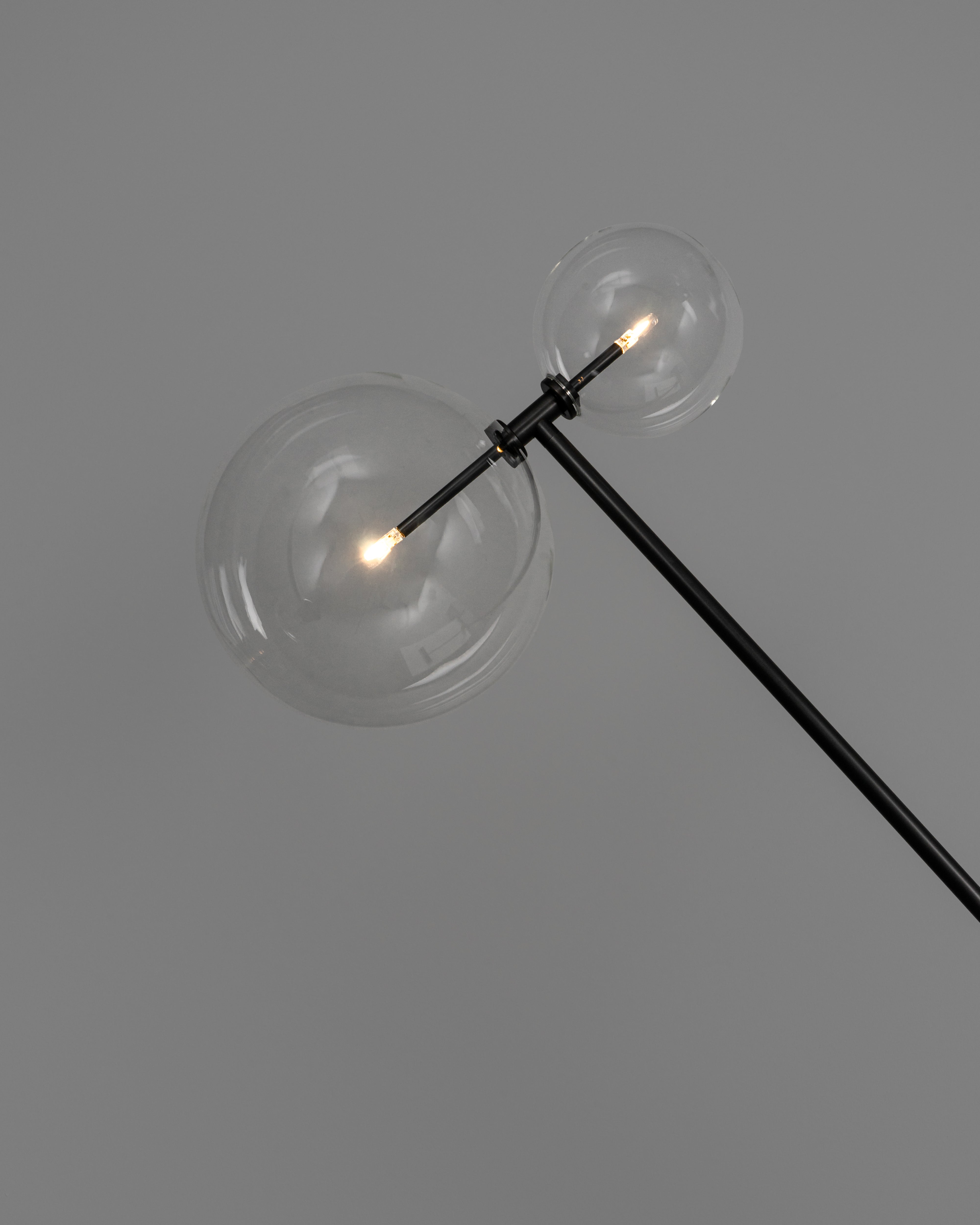 Metall/Glas - Stehleuchte, Metall/Glas, 1880 mm hoch
