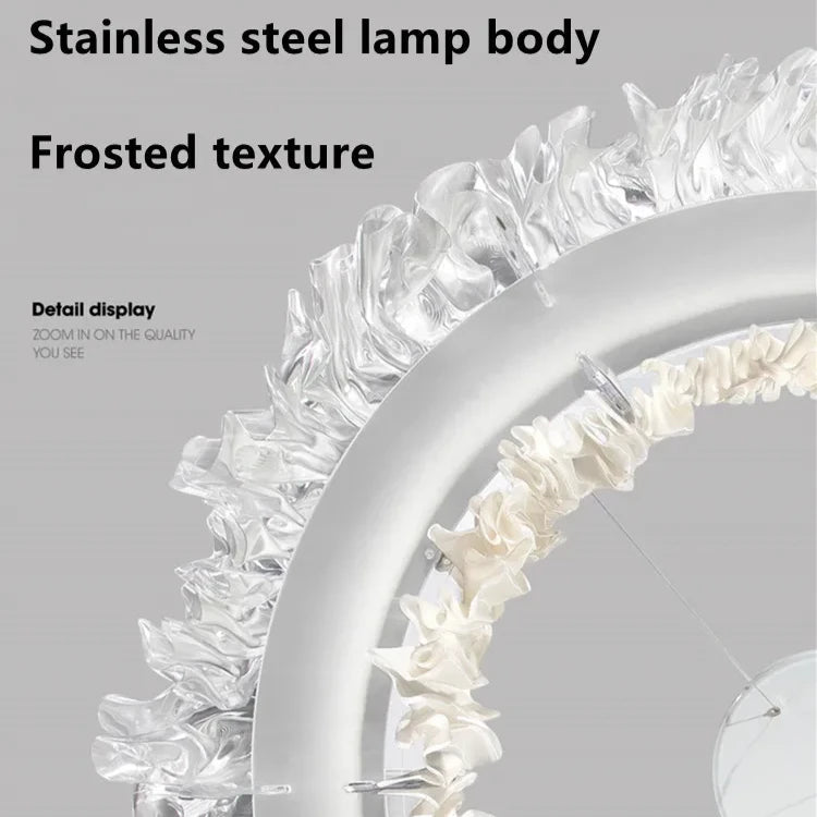 Zenita - LED-Ringleuchter, Edelstahl und Acryl
