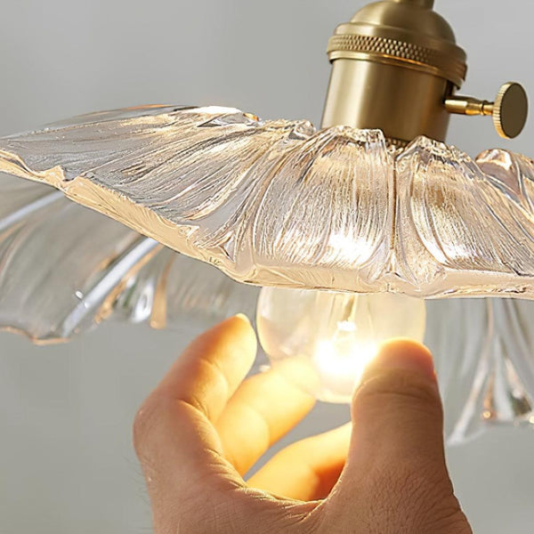 Bloem - Glaspendelleuchte im Retro-Stil