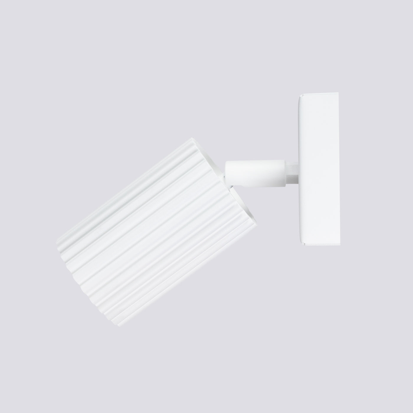 Brio - Wandleuchte aus karbonweißem Aluminium