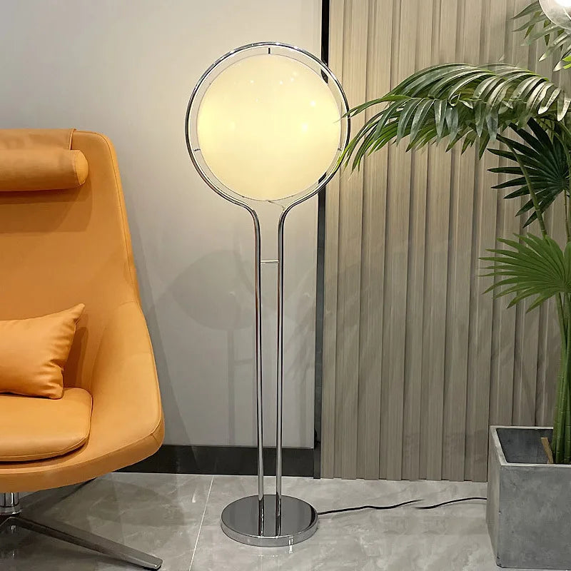 Taliara - Art-déco-LED-Kugel-Stehleuchte mit Marmorsockel