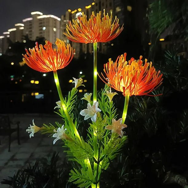 Via - Feenblumen-Gartenleuchte aus Edelstahl