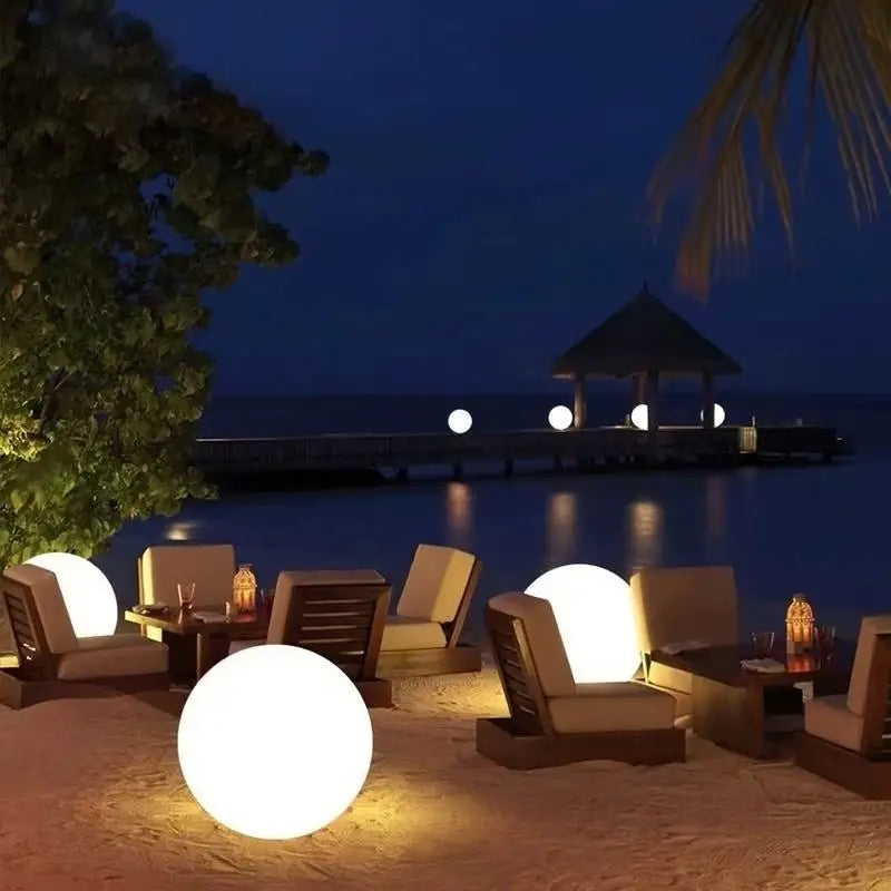 Solaria - RGB-Solar-Gartenleuchte, LED-Kugel, IP65