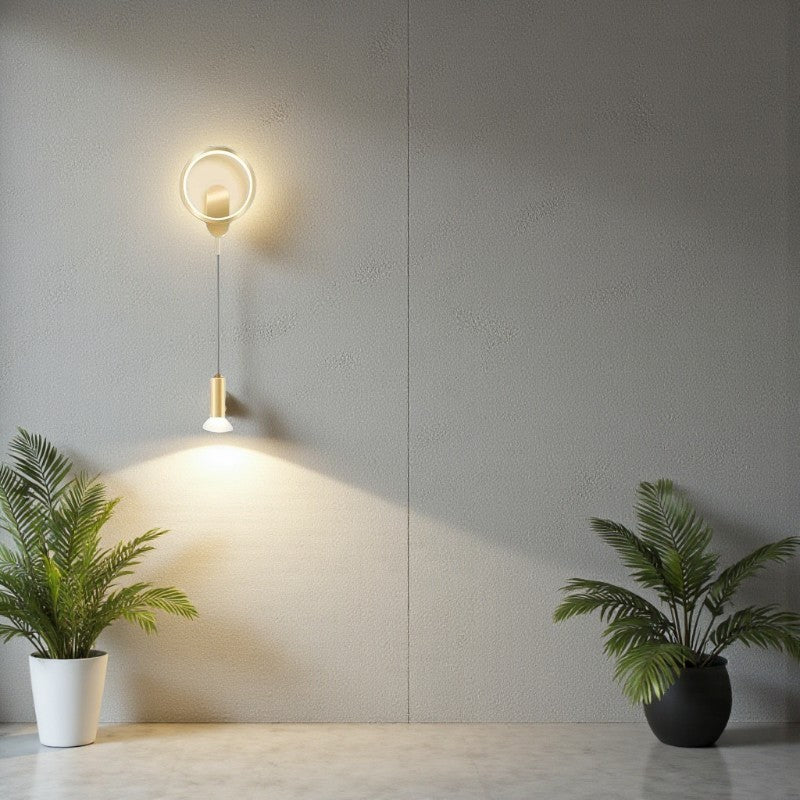 Runde Wanduhr mit klassischem Analog-Design für elegante Interieurs