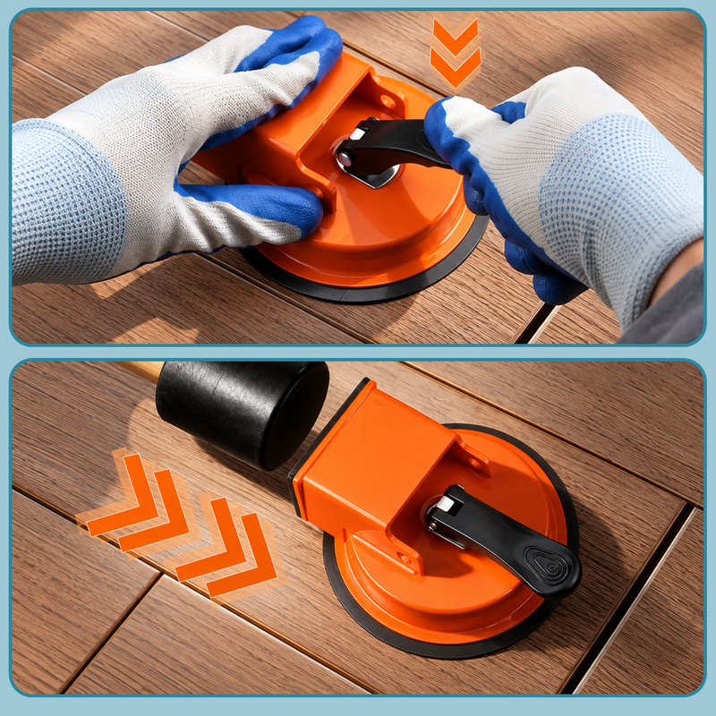 FloorGrip - Bodenreparaturwerkzeug mit Saugmechanismus