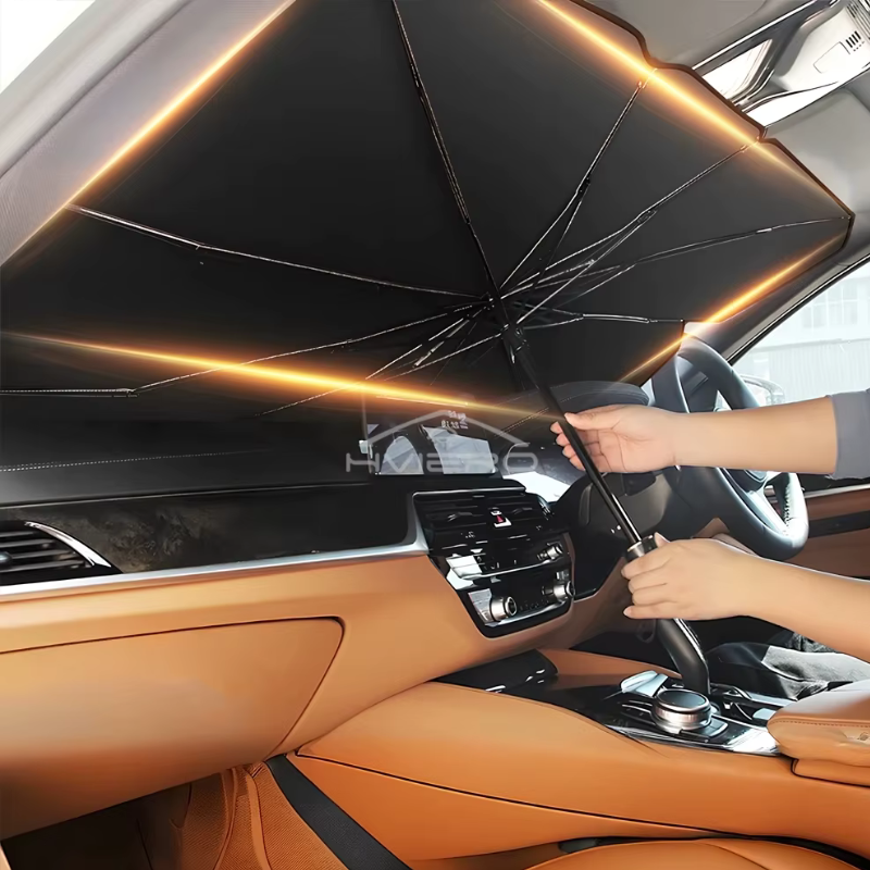 SunGuardix - Automobile-Sonnenschutz mit drehbarem Griff