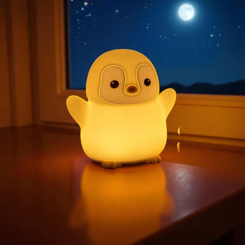 Pinguin-LED-Nachtlicht mit farbwechselndem Licht