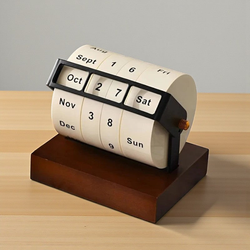 Drehbarer Ewiger Kalender für den Tisch