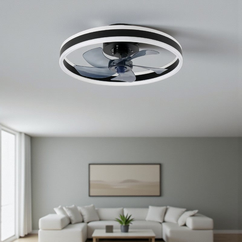 Deckenventilator mit integrierter LED-Beleuchtung und Fernbedienung für stilvollen Komfort