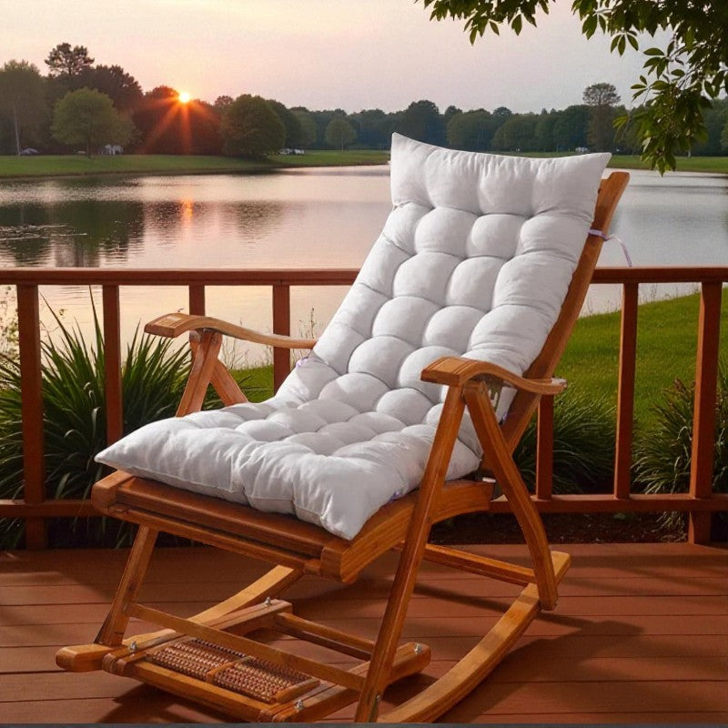Gepolsterter Schaukelstuhl mit Kissen für Innen  und Außenbereiche