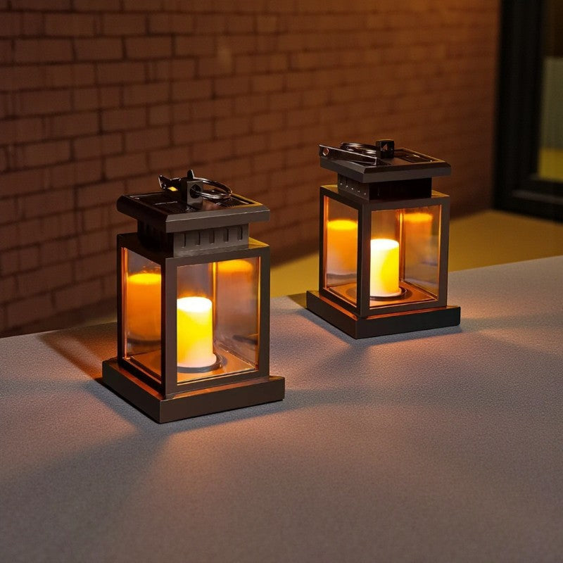 Solarbetriebene LED Leuchte mit Aufhängehaken