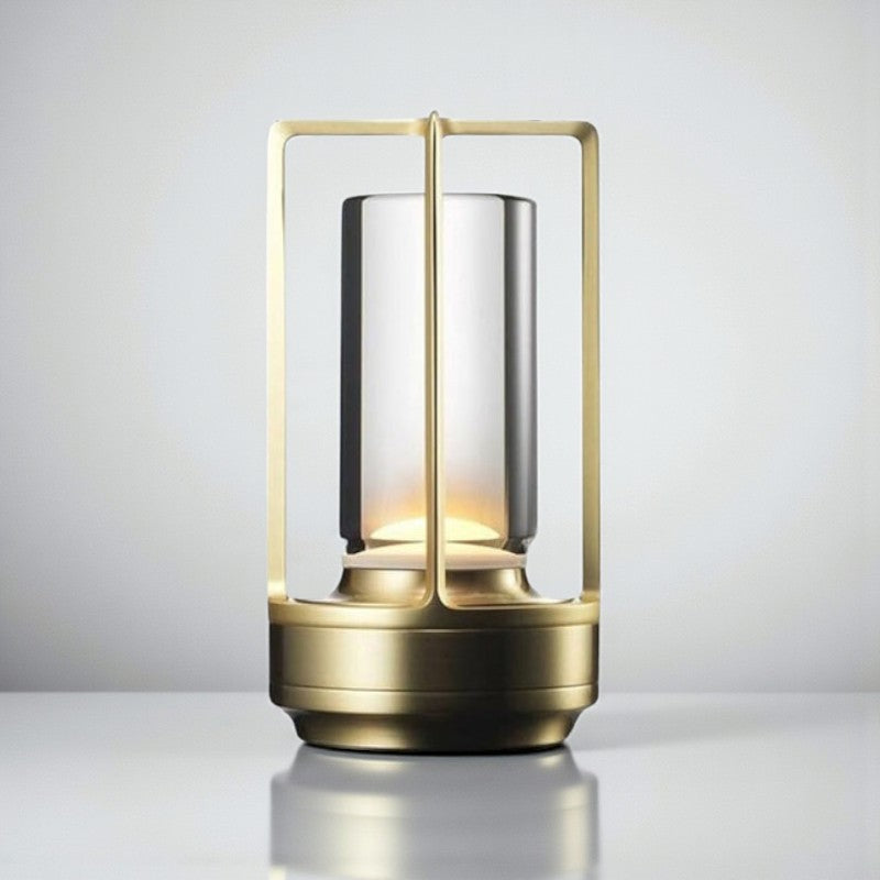 Kabellose LED-Schreibtischlampe mit Vintage-Charme