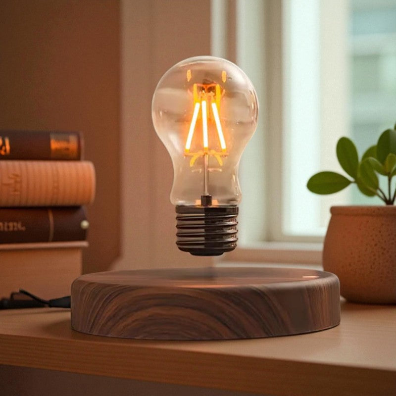 Stilvolle Lampe mit schwebender Glühbirne für einzigartiges Dekor und moderne Innenräume