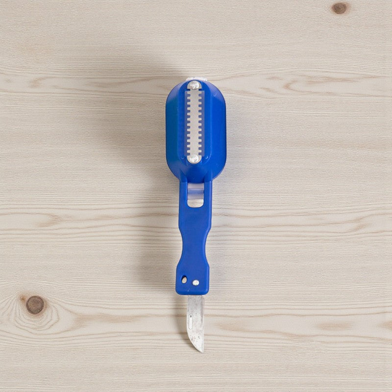 Fischschupper mit Spritzschutz und Edelstahlklinge