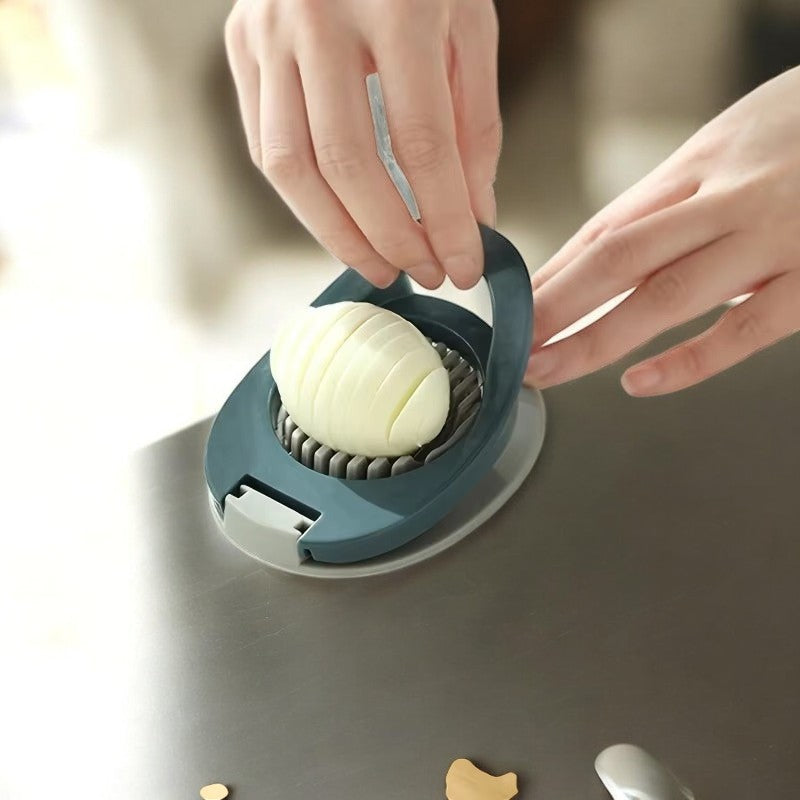 Multifunktionaler Eierschneider für schnelle und gleichmäßige Scheiben